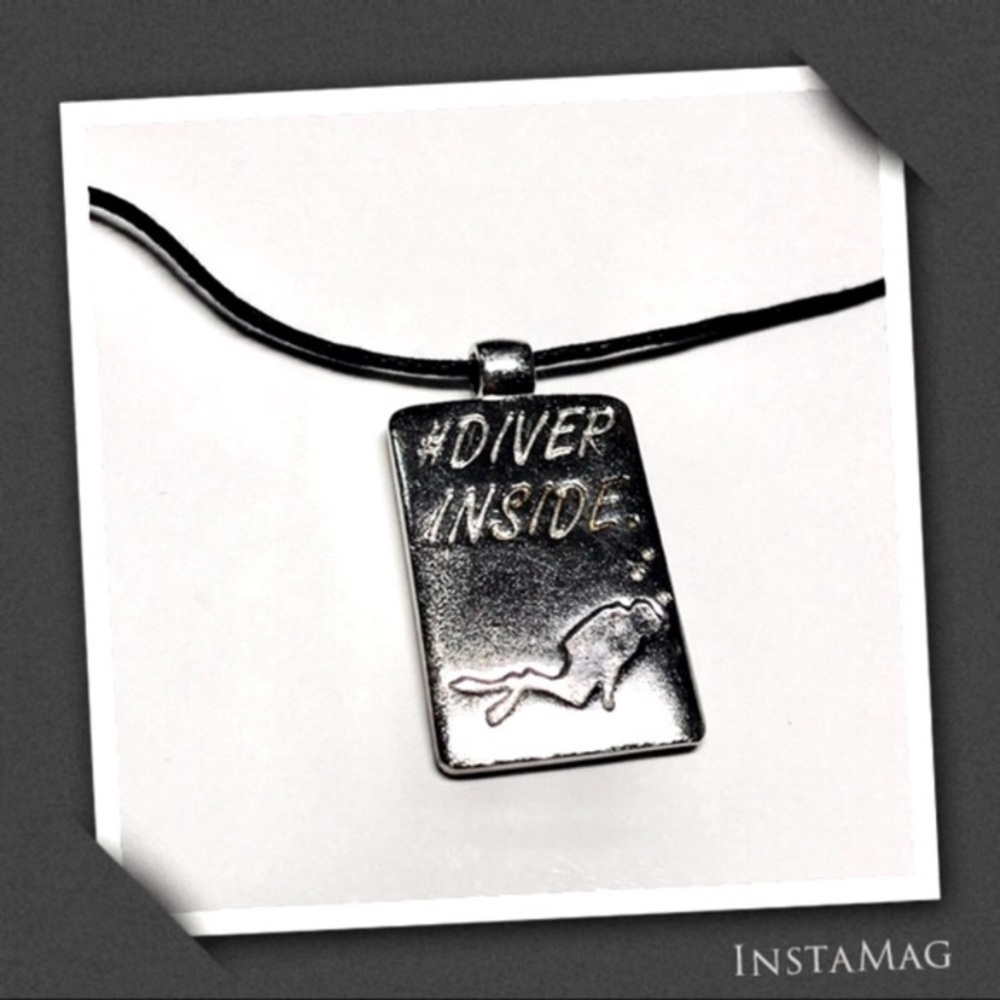 OSSIDABILE #DIVER INSIDE Galvanized Bronze Pendant